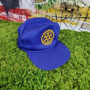 Vintage blue snapback cap